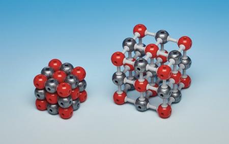 Structură cristalină de oxizi de metale, Mg, Ca, Fe - MOLYMOD®