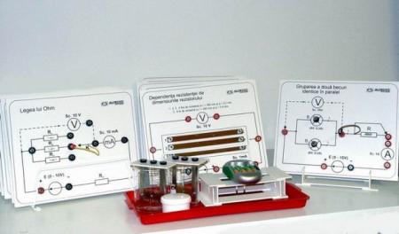 Set de circuite de electricitate, pentru studiul curentului continuu