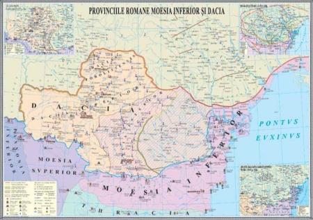 Provinciile romane Moesia Inferior si Dacia -1400x1000 mm