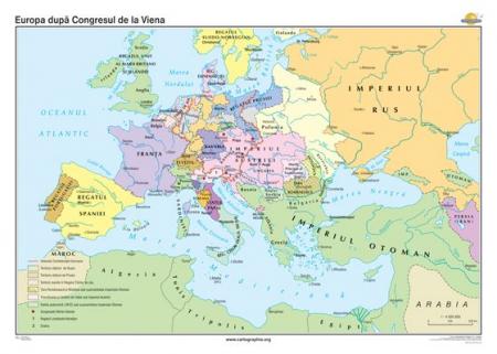 Europa după Congresul de la Viena -1400x1000 mm