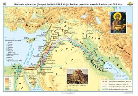 Perioada patriarhilor (începutul mileniului II î. Hr.) şi Robirea poporului evreu în Babilon (sec. VI î. Hr.) - 1600x1200 mm